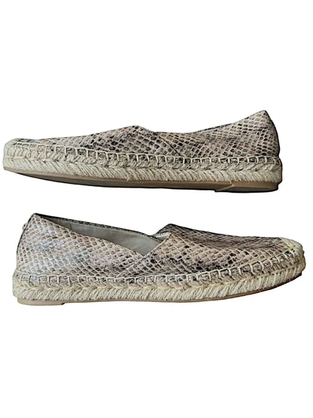 SAM EDELMAN Kesia Women’s Espadrilles Flat Shoes Size 7.5M Slip On Animal Print